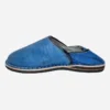 Moroccan Shoes | Moroccan Slippers Babouche | Blue Leather Slippers